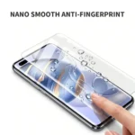 Nano smooth anti fingerprint TPU screen film repels smudges