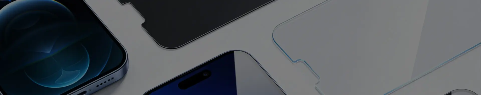 Background image showing screen protector materials