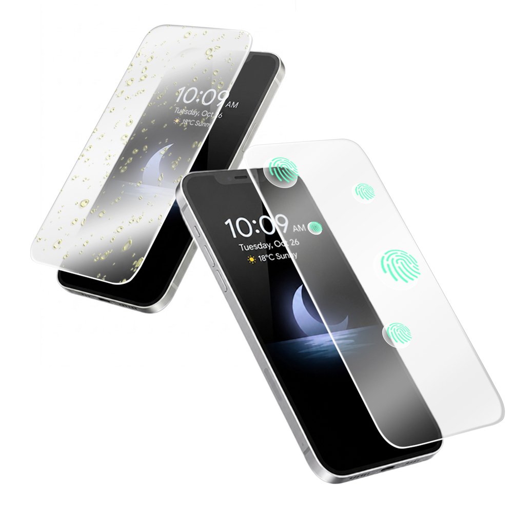 Screen protector silicone sheet anti fingerprint and oil resistant surface