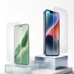 Matte screen protector sheet fits flat and curved phone screens