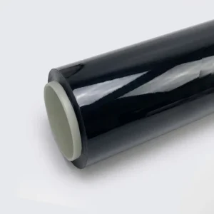 Black car wrap glossy TPU finish