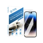 Screen protector silicone sheet HD clear hybrid glass water oil repellent high touch sensitivity high hardness scratch resistant shatter resistant