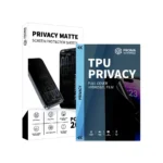 Matte Privacy Screen Protector Sheet TPU hydrogel full cover 30° privacy anti fingerprint AR enhanced