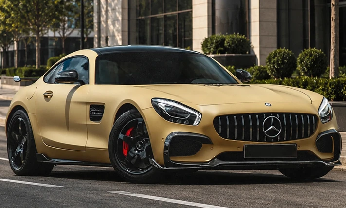  Matte AMG Desert Yellow Color PPF