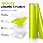 TPU Acid Green Color PPF Car Paint Protective Film