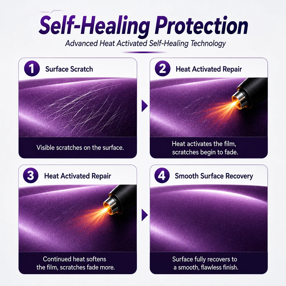 TPU Amethyst Color PPF Car Paint Protective Film