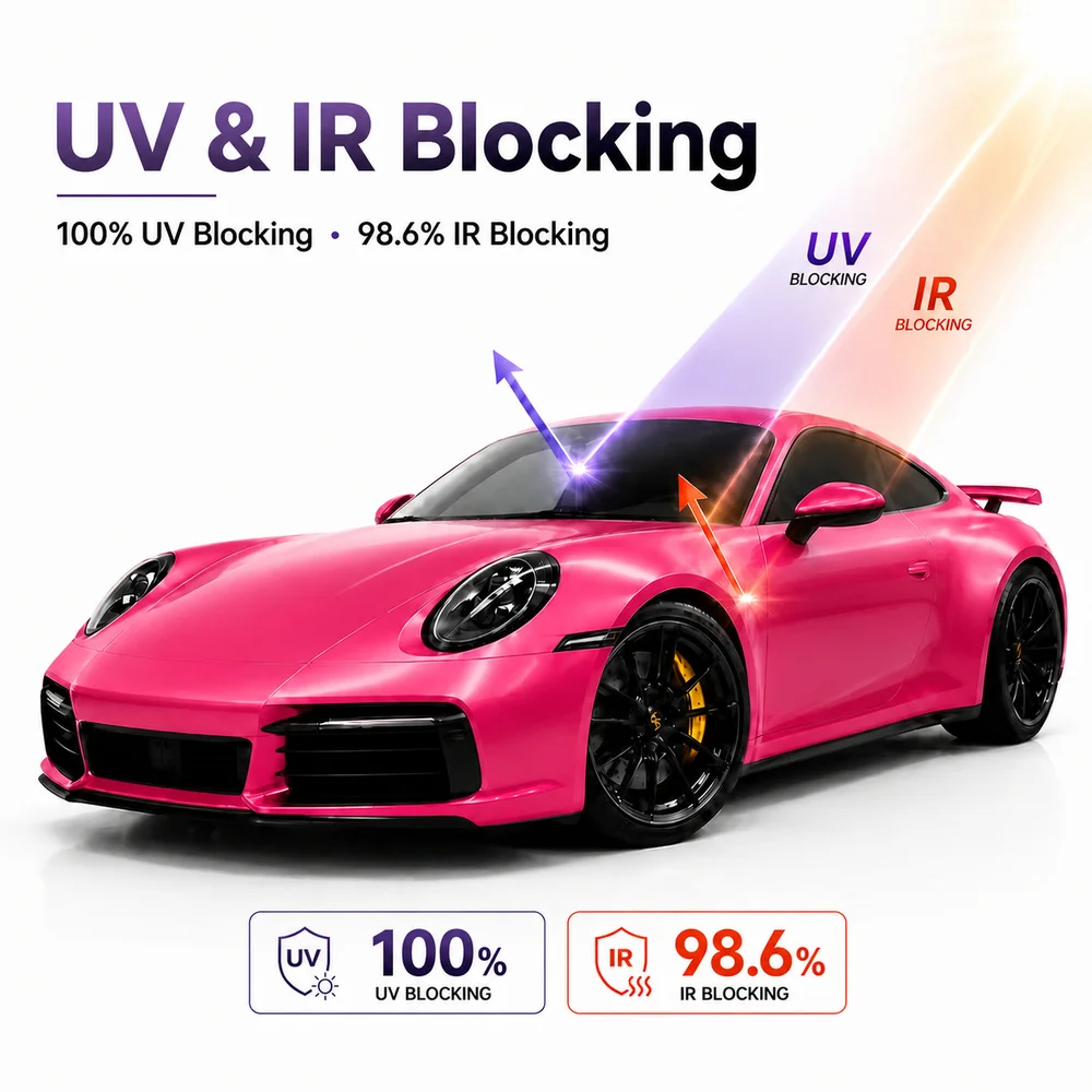 TPU Beetroot Red Color PPF Film For Car