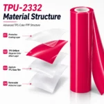 TPU Brilliant Magenta Color PPF-Material structure