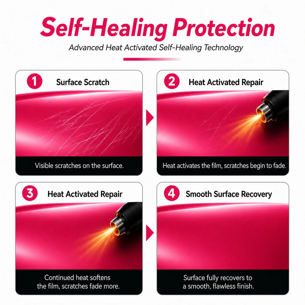 TPU Brilliant Magenta Color PPF-Self Healing