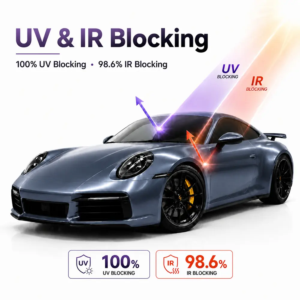 TPU Byron Bay Blue Color PPF Film For Car