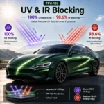 TPU Cat’s eye Opal Green Color PPF Film For Car