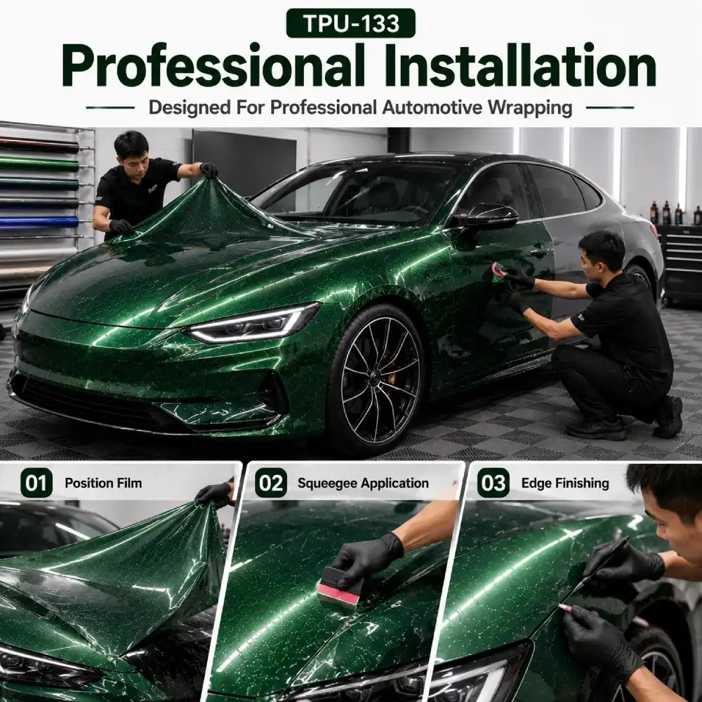 TPU Cat’s eye Opal Green Color PPF Film For Car