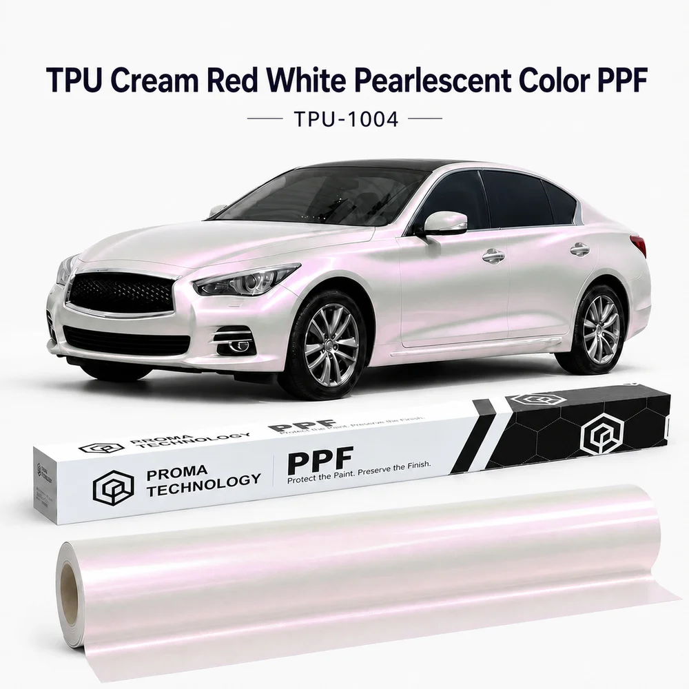 TPU Cream Red White Pearlescent Color PPF-Main Image