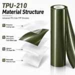 TPU Crystal Army Green Color PPF Car Paint Protective Film