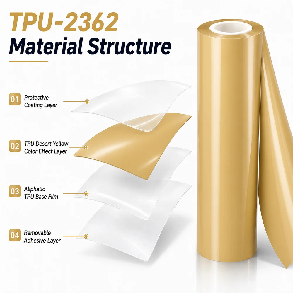 TPU Desert Yellow Color PPF