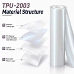 TPU Diamond Crystal White Blue Color PPF Car Paint Protective Film