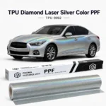 TPU Diamond Laser Silver Color PPF-Main image display