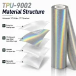 TPU Diamond Laser Silver Color PPF Car Paint Protective Film