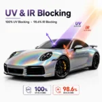 TPU Diamond Laser Silver Color PPF Car Paint Protective Film