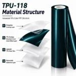 TPU Endless Mountain Green Color PPF Car Protection TPU Film