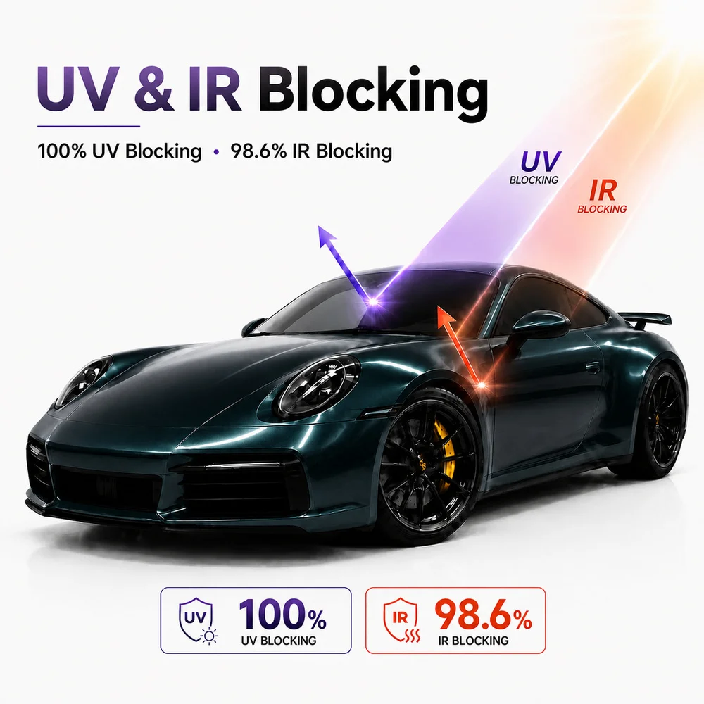 TPU Endless Mountain Green Color PPF Car Protection TPU Film