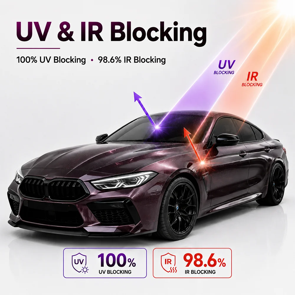 TPU Eve Purple Color PPF Paint Protection Film For Car