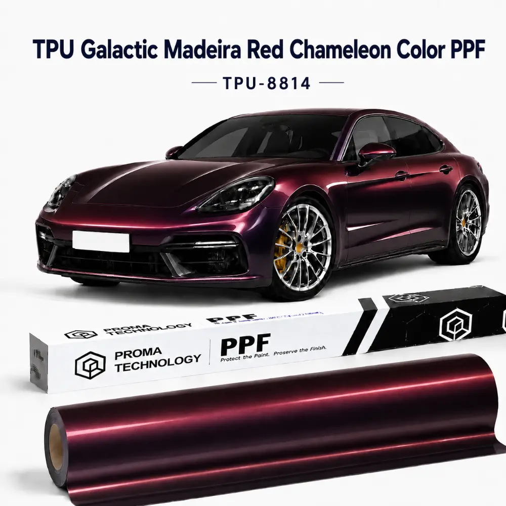 TPU Galactic Madeira Red Chameleon Color PPF