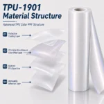 TPU Glitter Blue Diamond Color PPF Film For Car