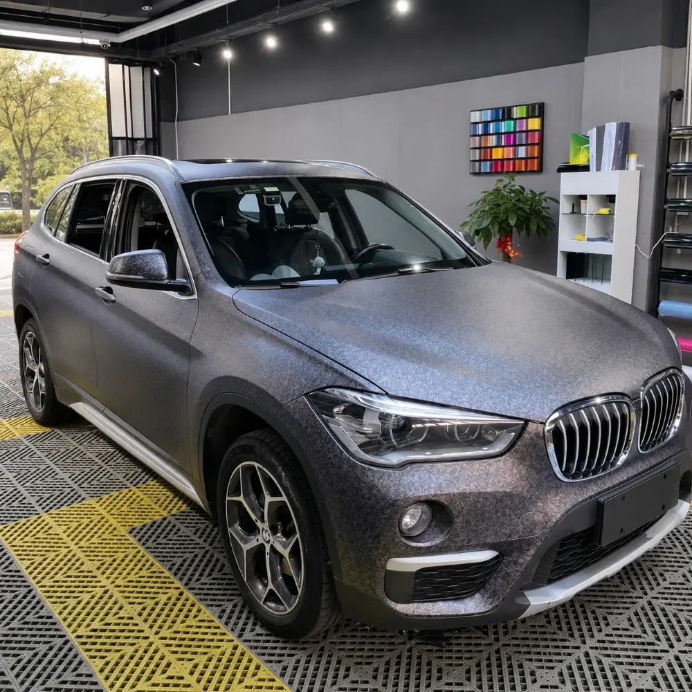 TPU Gloss Forged Carbon Black Color PPF Car Paint Protective Film