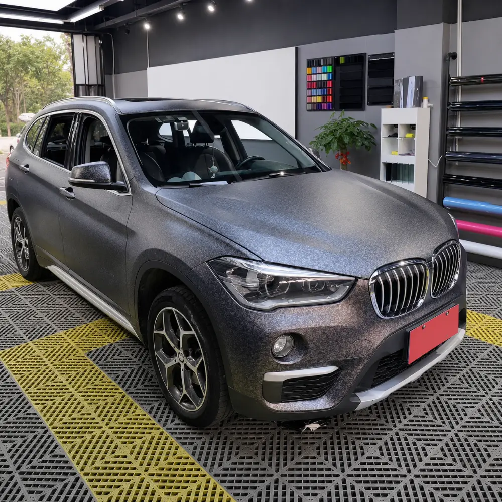 TPU Gloss Forged Carbon Black Color PPF Car Paint Protective Film