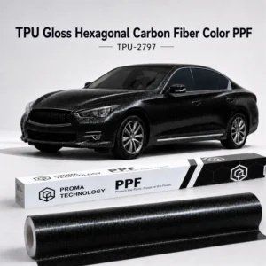TPU Gloss Hexagonal Carbon Fiber Color PPF-Main image display