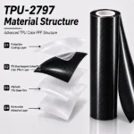 TPU Gloss Hexagonal Carbon Fiber Color PPF Film For Car