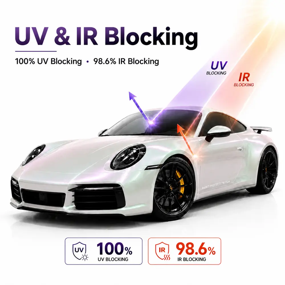 TPU Glossy Aurora White Color PPF