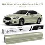 TPU Glossy Crystal Khaki Grey Color PPF-Main image display
