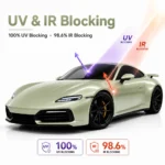 TPU Glossy Crystal Khaki Grey Color PPF Film For Car