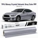 TPU Glossy Crystal Volcanic Grey Color PPF-Main Image