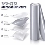 TPU Glossy Crystal Volcanic Grey Color PPF Car Protective Film