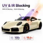 TPU Glossy Crystal Khaki Color PPF Paint Protection Film