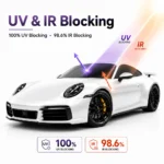 TPU Glossy White Color PPF Car Paint Protective Film