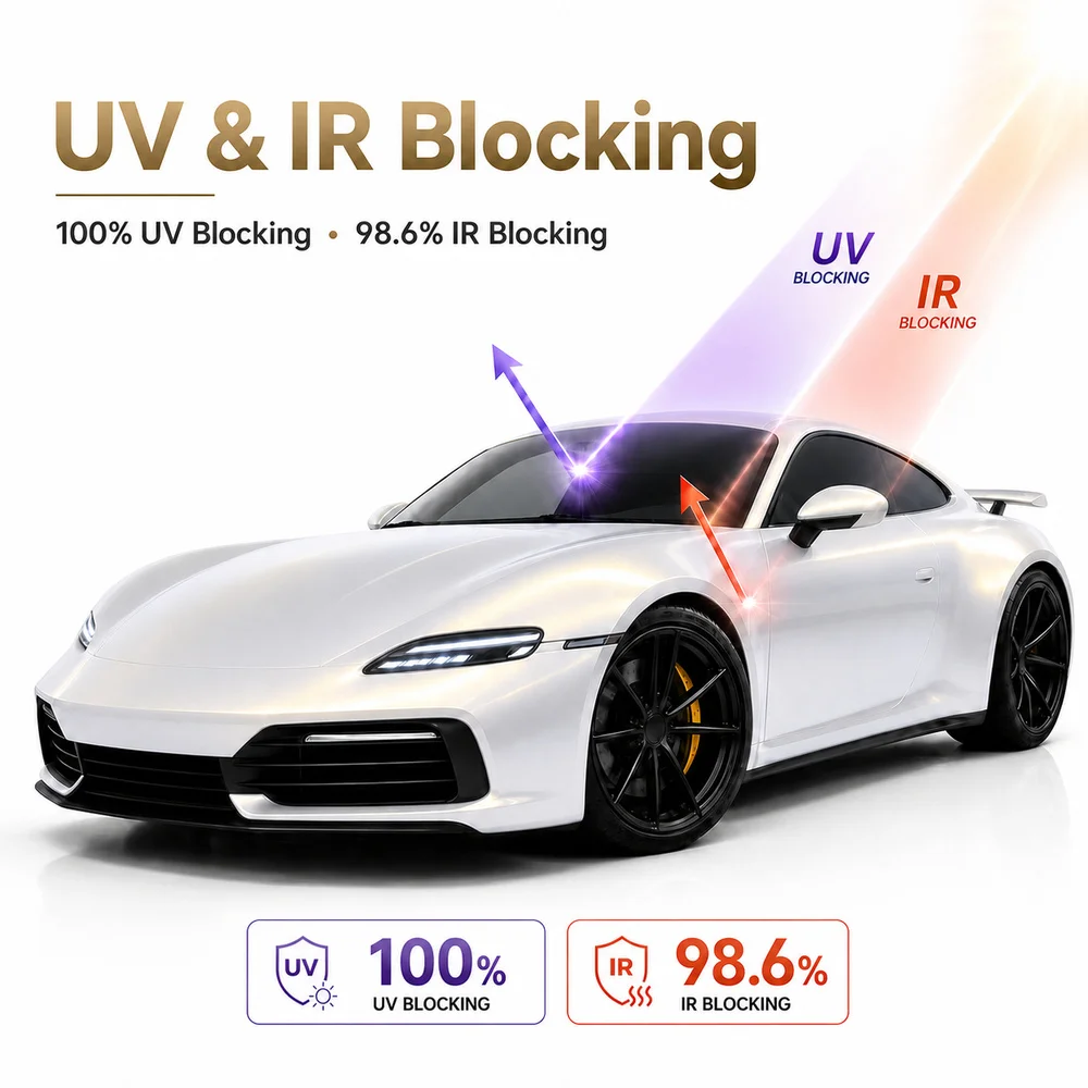 TPU Gold White Pearlescent Color PPF Car Paint Protective Film