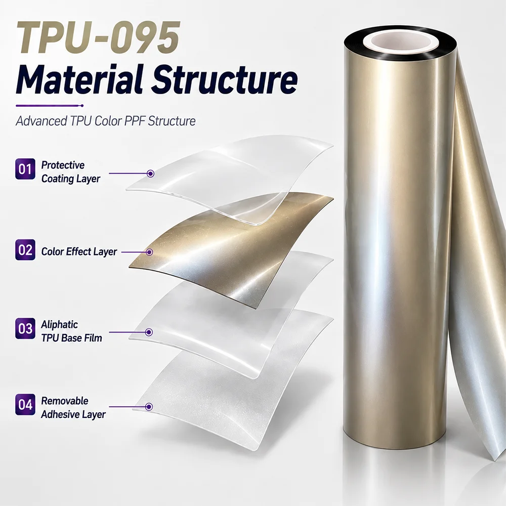 TPU Golden Champagne Color PPF