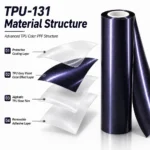 TPU Grey Violet Color PPF Car Paint Protective Film
