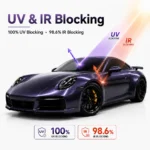 TPU Grey Violet Color PPF Car Paint Protective Film