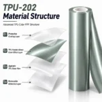 TPU Hardlin Green Color PPF Self-adhesive Car Protection Film
