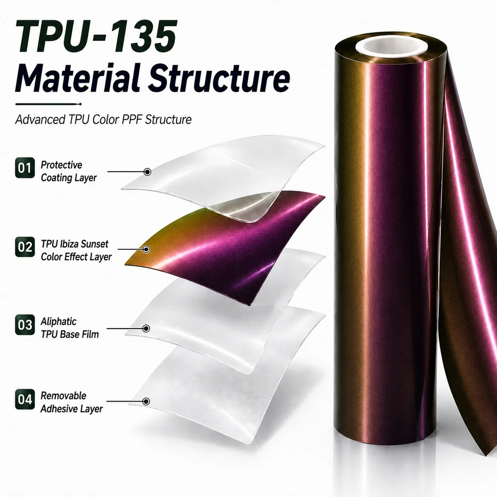TPU Ibiza Sunset Color PPF