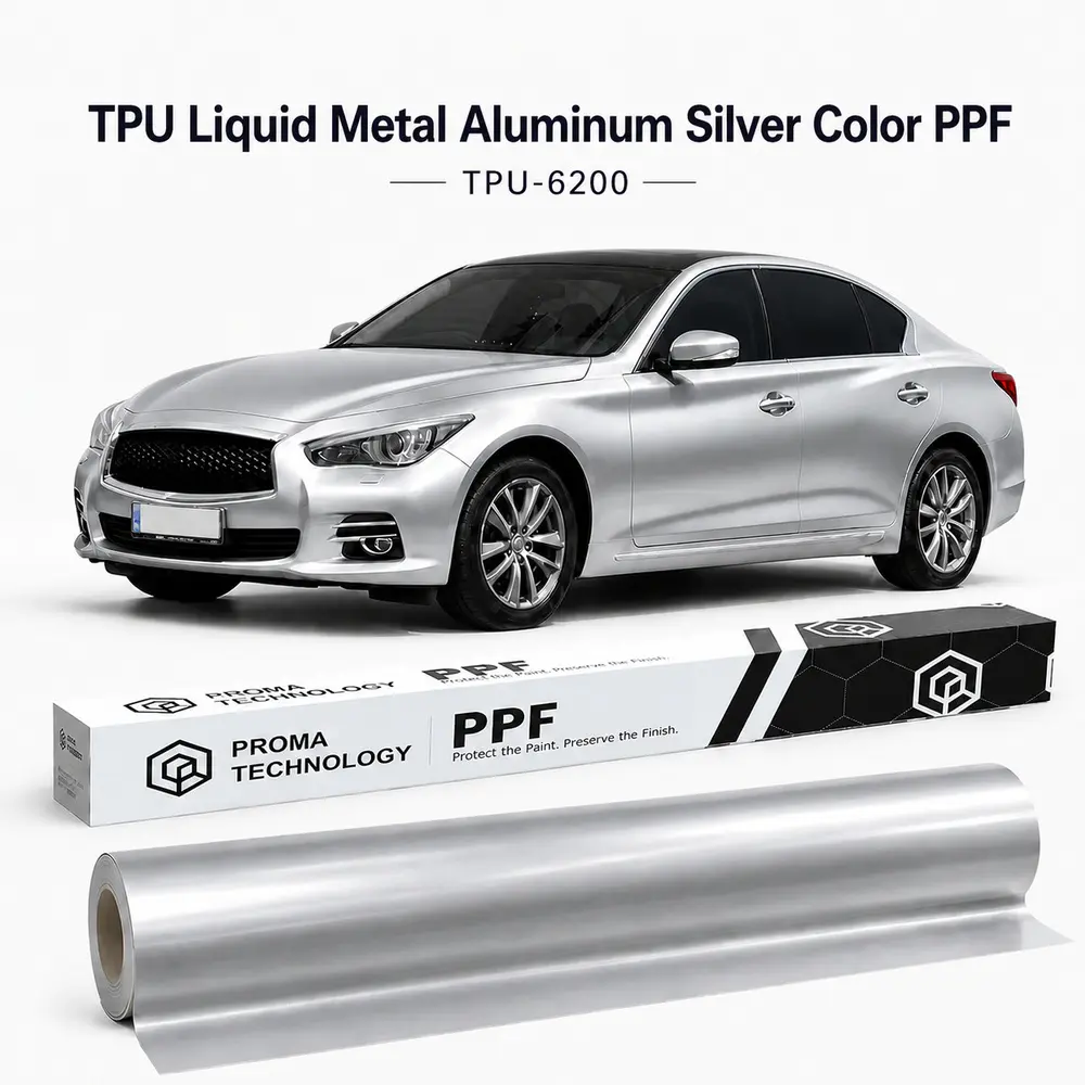TPU Liquid Metal Aluminum Silver Color PPF-Main image