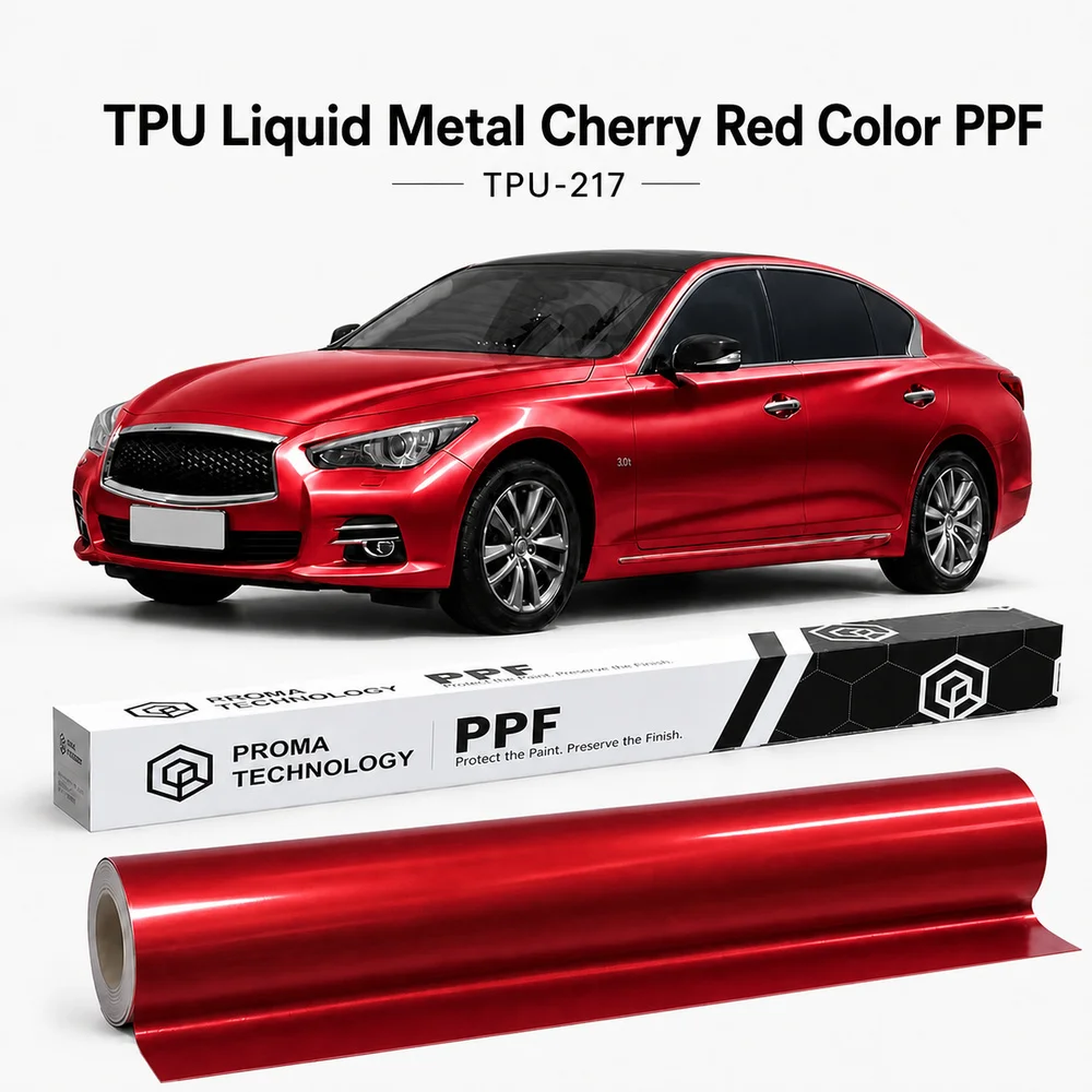 TPU Liquid Metal Cherry Red Color PPF-Main Image