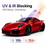 TPU Liquid Metal Cherry Red Color PPF Car Paint Protective Film