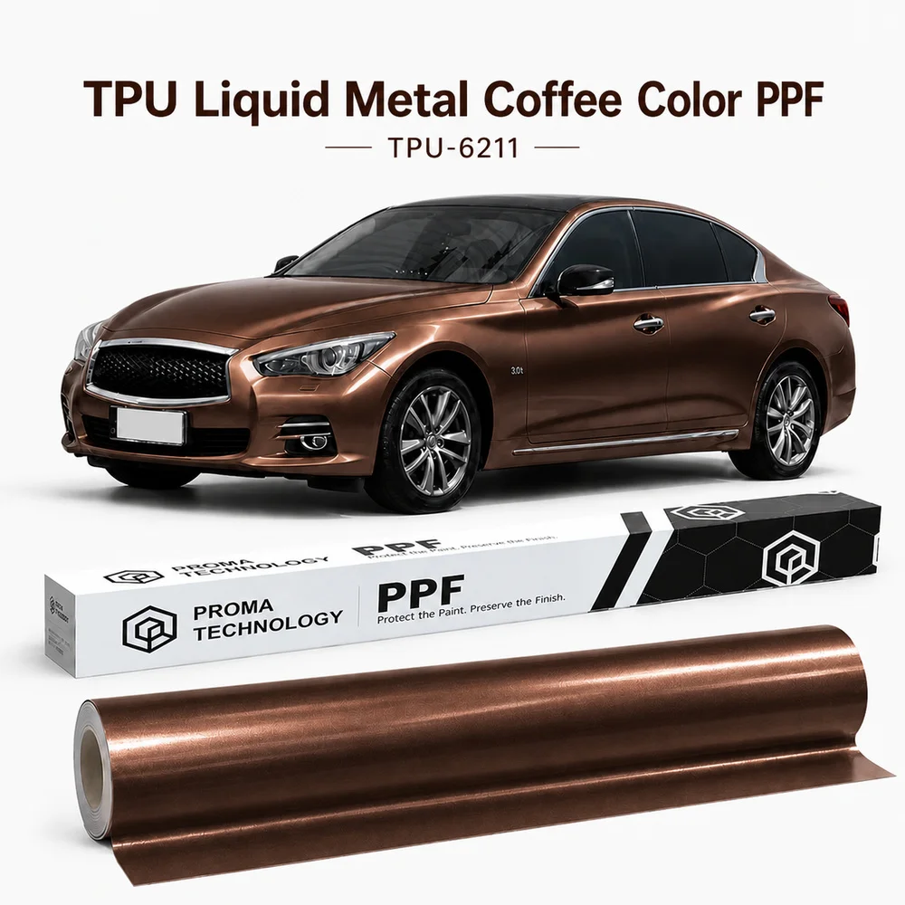TPU Liquid Metal Coffee Color PPF-Main Image
