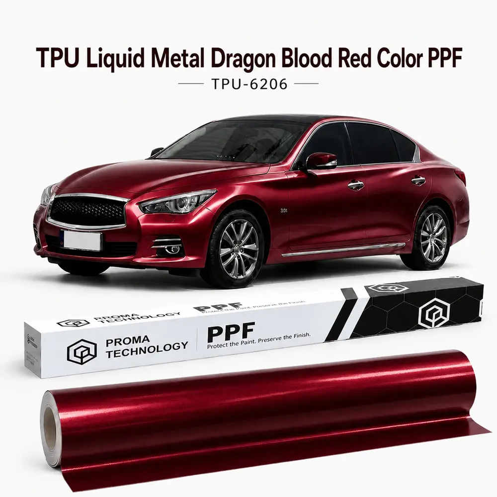 TPU Liquid Metal Dragon Blood Red Color PPF-Main image